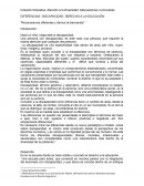 DIFERENCIAS- DISCAPACIDAD- DERECHO A LA EDUCACIÒN