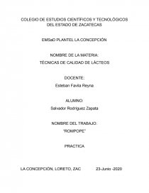 “ROMPOPE” PRACTICA. Página 1