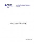 ANALISIS DE CRITICIDAD PDVSA/MCO/Rev.06-99