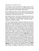 IMPORTANCIA DE LOS VIAJES DE COLON