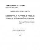 Implementación de un sistema de control de inventarios para la empresa comercial “DISERVICE”