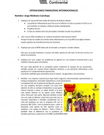 OPERACIONES FINANCIERAS INTERNACIONALES empresa AJE. Página 1
