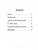 Netzahualcóyotl Vida y Obra