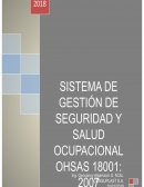 SISTEMA DE GESTIÓN DE SEGURIDAD Y SALUD OCUPACIONAL OHSAS 18001: 2007