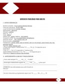 ENTREVISTA PSICOLÓGICA PARA ADULTOS