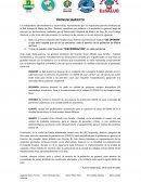 Pronunciamiento SINDICAL