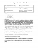 Taller Etapas del proceso negociador