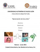 EVIDENCIA 5, APRECIACIÓN A LAS ARTES