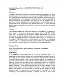 Análisis De Mejora Para La COMPAÑÍA TEXTIL PEÑA SAS