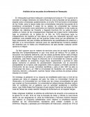 Análisis de las escuelas de enfermería en Venezuela