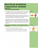 BOLETÍN DE SEGURIDAD Y SALUD EN EL TRABAJO