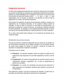 Integración del personal