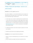 Proyecto de Aprendizaje – Servicio en el centro escolar