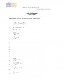 Guía N°1, Algebra I Inecuaciones