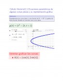 Cálculo vectorial . Ecuaciones paramétricas