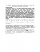 PERFIL DESEABLE DEL PROFESIONAL EN EDUCACIÓN PARA ADULTOS, FORMACIÓN PROFESIONAL Y MOTIVACIÓN