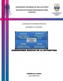 DIMENSIONES BASICAS DE LA AUTOESTIMA