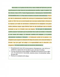 LAS IDEAS FUERZA DEL TAYLORISMO. Página 1