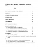 LA LOGISTICA EN LA CADENA DE SUMINISTROS DE LA ZAPATERIA NUEVA