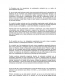 Considera que los mecanismos de participación ambiental son un medio de democratización del poder?