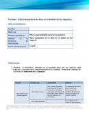 Tabla comparativa en la ética en el ámbito de los negocios