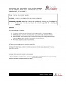 CONTROL DE GESTIÓN - SOLUCIÓN