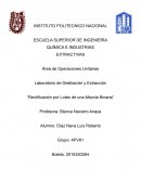 Rectificación por lotes de una Mezcla Binaria