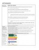 Actividades provisionales acerca de coronavirus