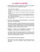 EL LEÓN Y EL RATÓN