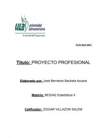 PROYECTO PROFESIONAL. Página 1