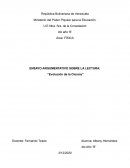 ENSAYO ARGUMENTATIVO SOBRE LA LECTURA: “Evolución de la Ciencia”