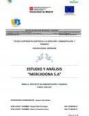 ESTUDIO Y ANÁLISIS “MERCADONA S.A”