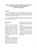 Experiencia de Observación en Mujeres en situación de VIF del Grupo Terapéutico Feminista Casa Primera Acogida.
