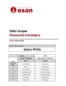 Taller Grupal Planeación Estratégica