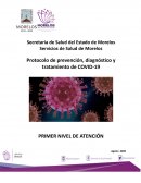 Protocolo de prevención, diagnóstico y tratamiento de COVID-19
