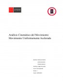 Análisis Cinemático del Movimiento: Movimiento Uniformemente Acelerado