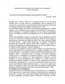 Importancia del Planteamiento del Problema en la Investigación