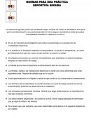 Normas para una práctica deportiva segura