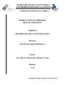 Producto final semestre I: Practica docente