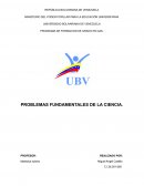 PROBLEMAS FUNDAMENTALES DE LA CIENCIA