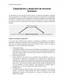 Capacitación y desarrollo de personal