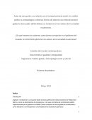 Política global y Antropología social y cultural