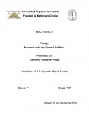 Resumen de la Ley General de Salud.
