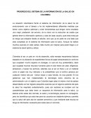 PROGRESO DEL SISTEMA DE LA INFORMACIÓN DE LA SALUD EN COLOMBIA