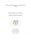 COMPORTAMIENTO DEL SER HUMANO DENTRO Y FUERA DE LAS EMPRESAS