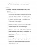 Análisis de la calidad en tu entorno