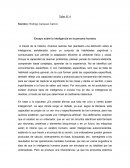 Ensayo sobre la inteligencia en la persona humana