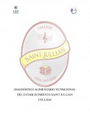 DIAGNÓSTICO ALIMENTARIO NUTRICIONAL DEL ESTABLECIMIENTO SAINT JULLIAN COLLEGE