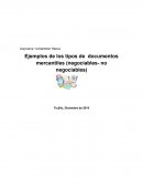 Documentos mercantiles (negociables y no negociables)