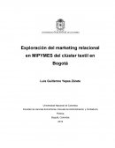 Exploración del marketing relacional en MIPYMES del clúster textil en Bogotá